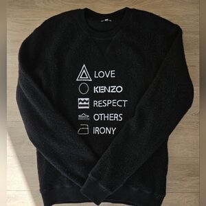 Kenzo - Men's small black wool sweater